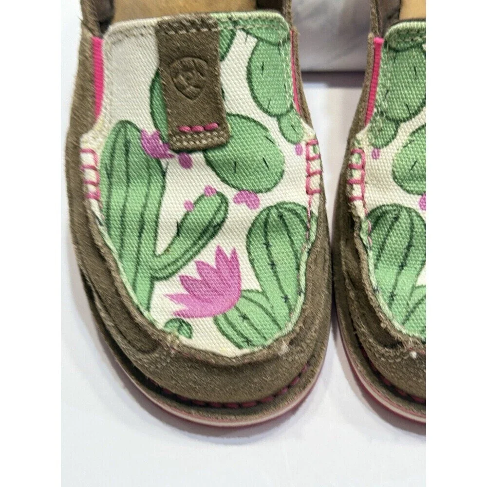 Ariat Women’s Size US 8B Cowgirl Rugged West Cactus Print Cruiser Shoes Suede - Picture 5 of 13